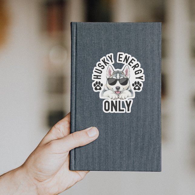 Cool Husky Dog Energy Sticker (Husky Energy Only sticker
)