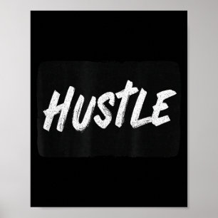 Cool Hustle Emblem For Adults And Kids  Poster