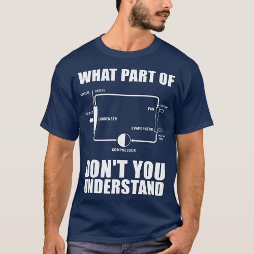 Cool HVAC Design For Men Women Air Conditioning T_Shirt