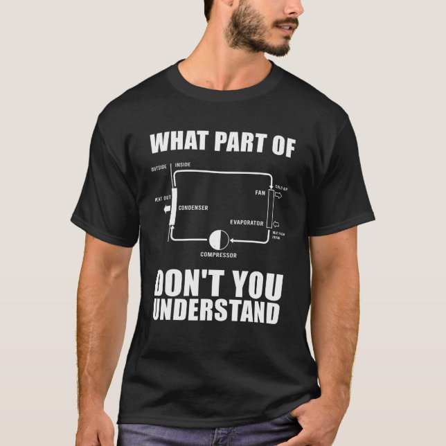 Cool HVAC Design For Men Women Air Conditioning Ve T-Shirt (Front)