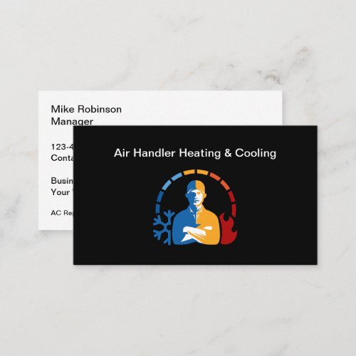 Cool HVAC Double Side Business Cards