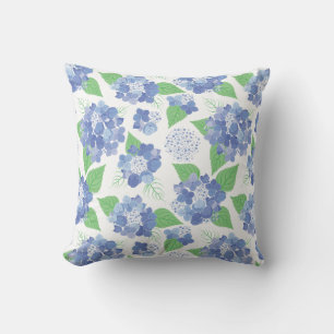 Cool hydrangea flowers throw pillow