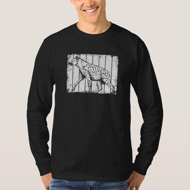 Cool Hyena For Men Women Africa Animal Zookeeper R T-Shirt (Front)