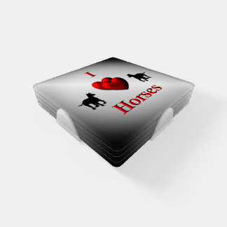 Cool I Heart Horses Design Coaster Set