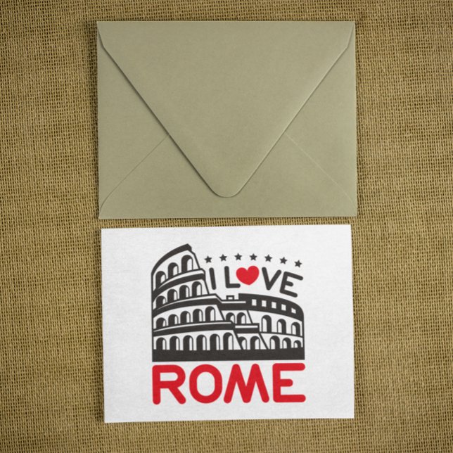 Cool I Love Rome Italy Colosseum Travel Postcard (Cool I Love Rome Italy Colosseum Travel Postcard)