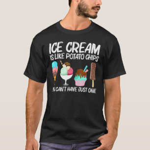 Cool Ice Cream Art For Men Women Gelato Cone Froze T-Shirt