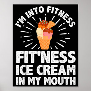 Cool Ice Cream Costume For Men Women Dessert Ice C Poster