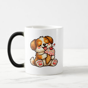 Cool Ice Cream Dog Color Morph Mug