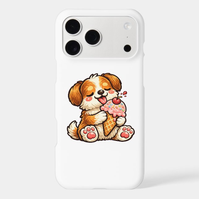 Cool Ice Cream Dog iPhone Case (Back)