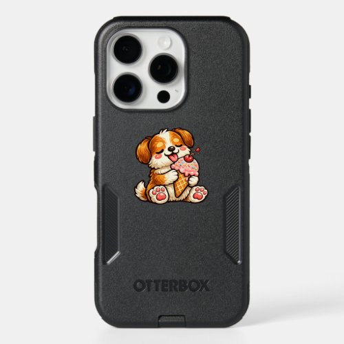 Cool Ice Cream Dog iPhone 16 Pro Case