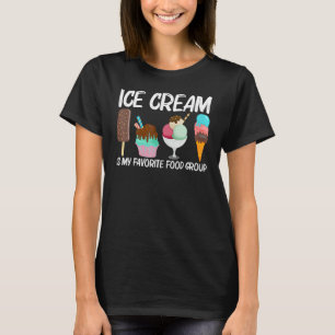 Cool Ice Cream For Men Women Gelato Cone Frozen De T-Shirt