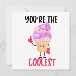 Cool Ice Cream Pun Note Card