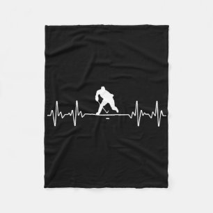 Cool Ice Hockey Art For Men Women Hockey Player An Fleece Blanket