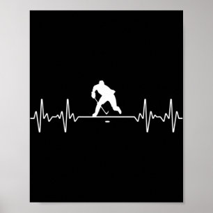 Cool Ice Hockey Art For Men Women Hockey Player & Poster