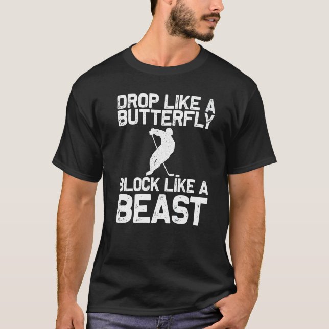 Cool Ice Hockey For Men Women Goalie Hockey  Playe T-Shirt (Front)