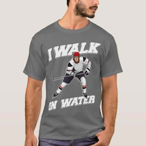 Cool Ice Hockey Player Art For Men Women Ice Hocke T_Shirt