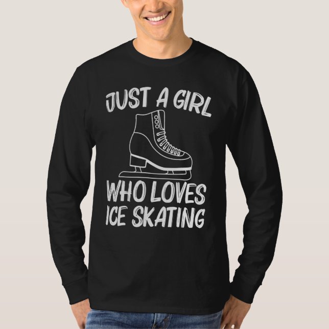 Cool Ice Skating For Girls Kids Figure Speed Tour  T-Shirt (Front)