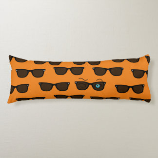 Cool iconic winkS Black Sunglasses Pattern Body Pillow