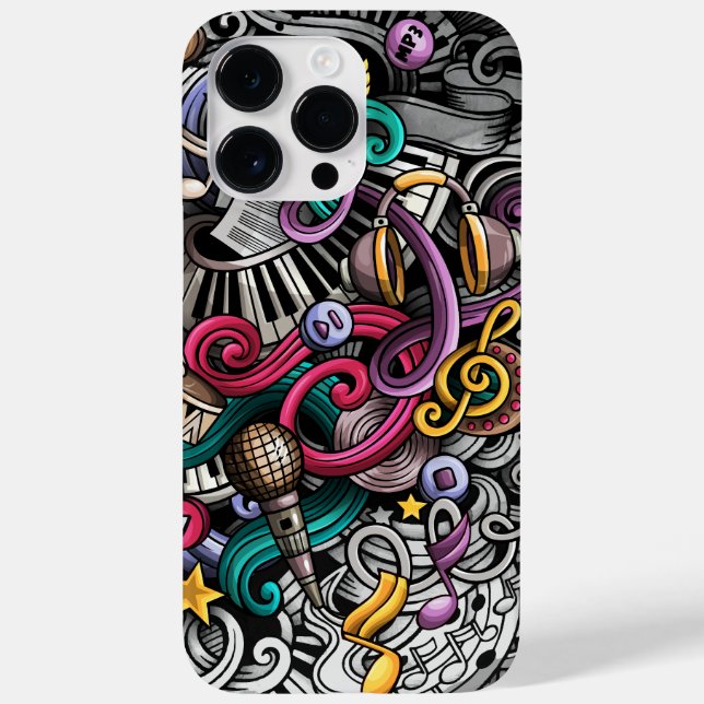Cool in Fire Music is the soul of language Case-Ma Case-Mate iPhone Case (Back)