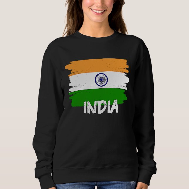 Cool India Flag Sweatshirt (Front)