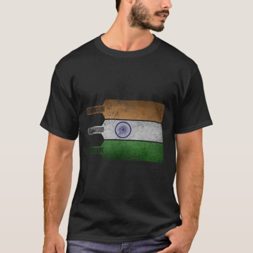 Cool Indian Cricket Lover Gifts Swaraj Tiranga Ind T_Shirt