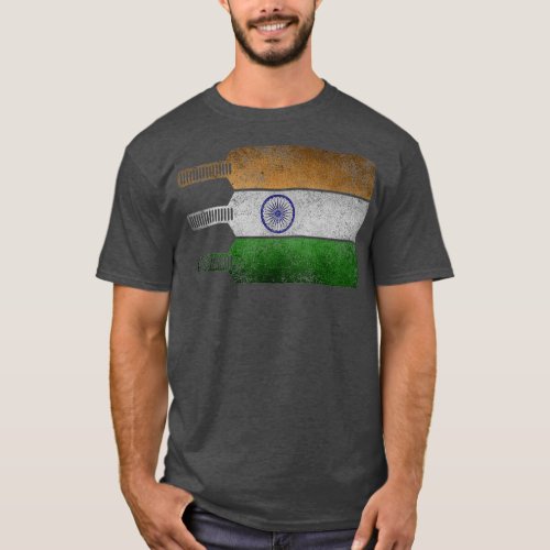 Cool Indian Cricket Lover Gifts Swaraj Tiranga T_Shirt