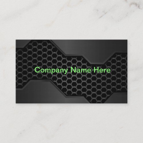 Cool Industrial Technical Theme Business Card