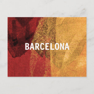 Cool Inspiration of Barcelona Modern Design Postcard