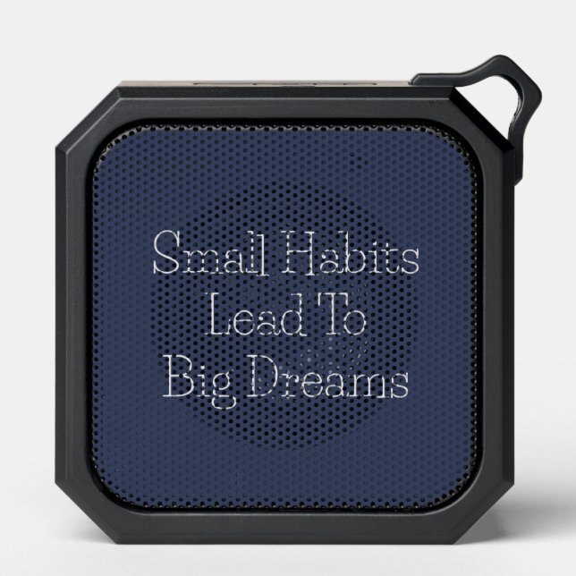 Cool Inspirational Text Quote Men’s Bluetooth Speaker (Front)