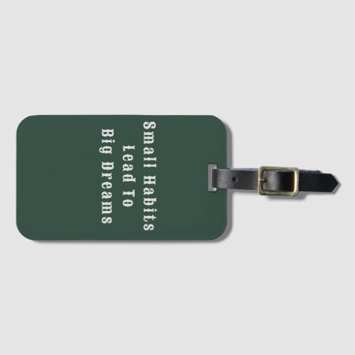 Cool Inspirational Text Quote Menâs Luggage Tag