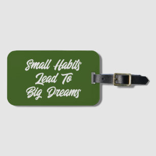 Cool Inspirational Text Quote Men’s Luggage Tag