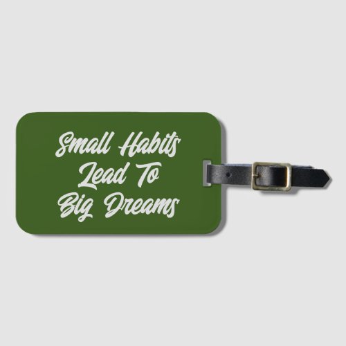 Cool Inspirational Text Quote Menâs Luggage Tag