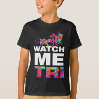 Cool Inspirational Triathlon Colorful Paint Kids