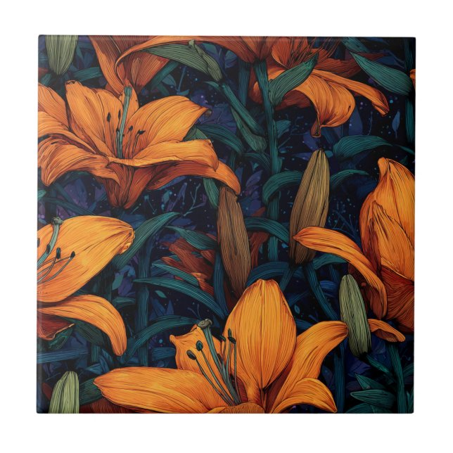 Cool Interior Design LiliesTiles For Tiled Floor Ceramic Tile (Front)