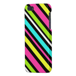 Cool iPhone 5 Cases for Girls Funky Neon Stripes | Zazzle