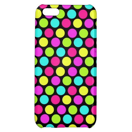 Cool iPhone 5 Cases for Girls Neon Polka Dots | Zazzle