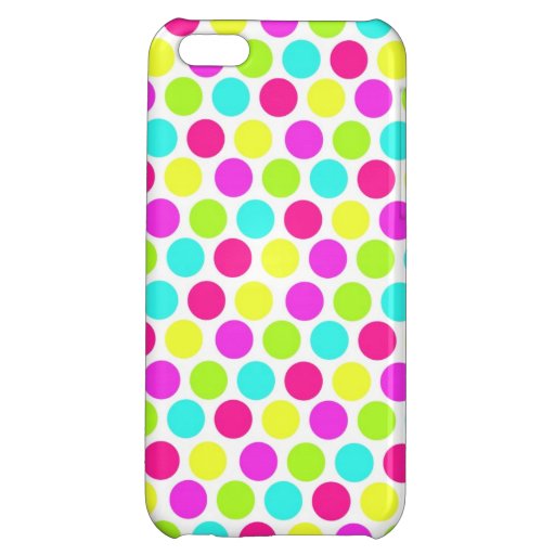 Cool iPhone 5 Cases for Girls Neon Polka Dots | Zazzle