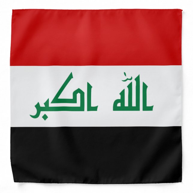Cool Iraq Flag Fashion Bandana (Front)