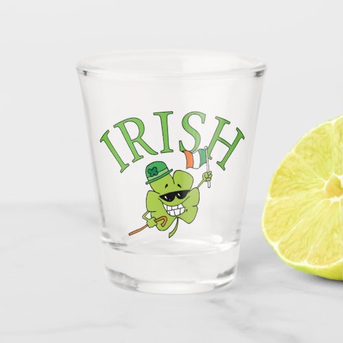 Cool Irish Shamrock Shot Glass