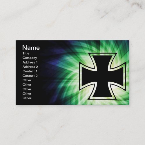 Cool Iron Cross Business Card Templates