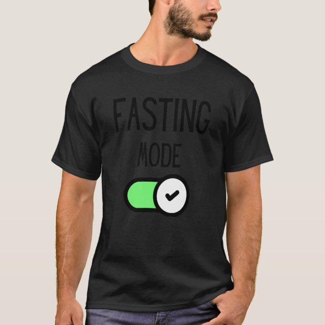 Cool Islamic Fasting Ramadan Karim Quote Fasting M T-Shirt (Front)
