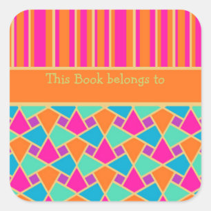 Cool Islamic Pattern and Stripes Bookplates