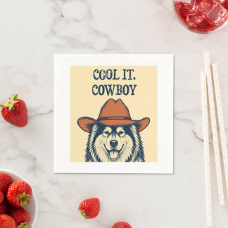 "Cool it, Cowboy" Napkins