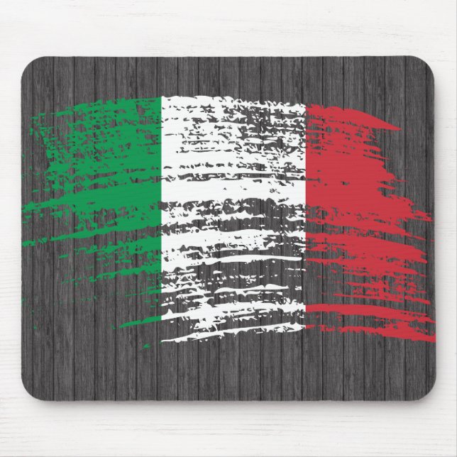Cool Italian flag design Mouse Pad (Front)