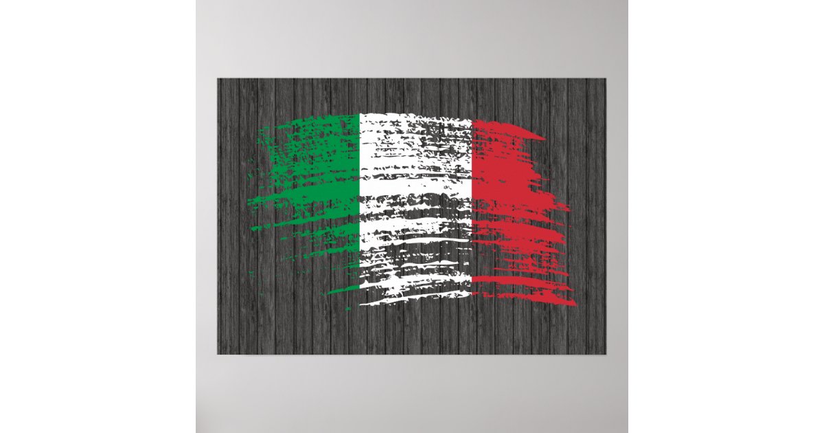 Cool Italian flag design Poster | Zazzle.com
