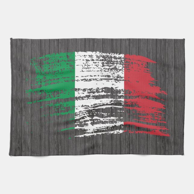 Cool Italian flag design Towel (Horizontal)
