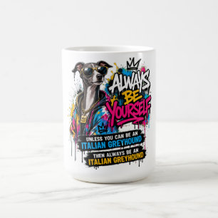 Cool Italian Greyhound Graffiti Streetwear Art Coffee Mug