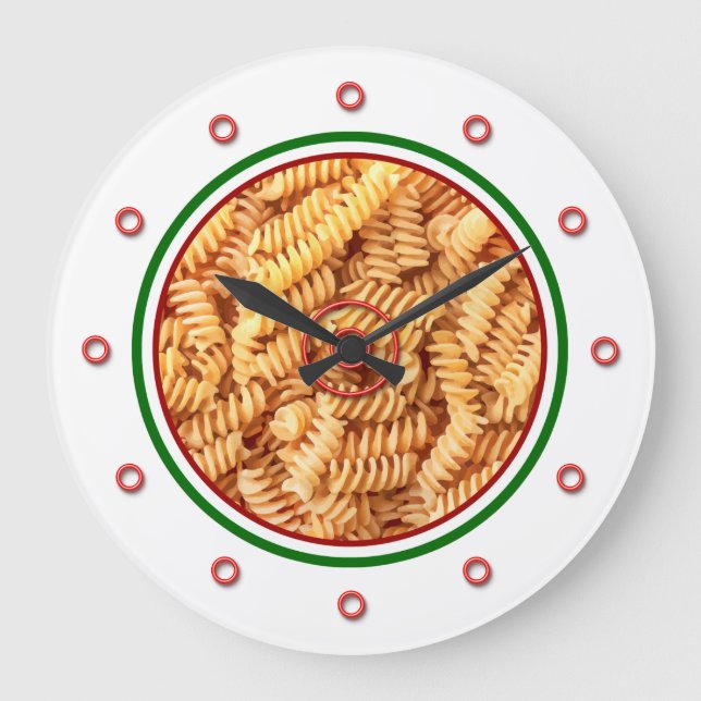 Cool Italian Theme Pasta Novelty Kitchen Clocks (Front)