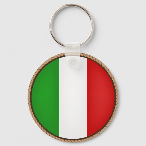 Cool Italy Flag Seal Keychain
