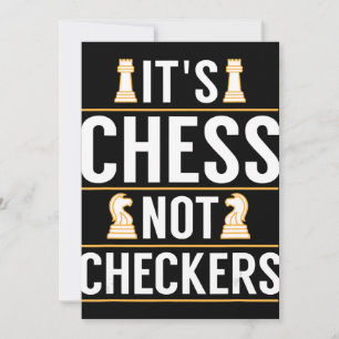 cool its chess not checkers checkers players gift thank you card